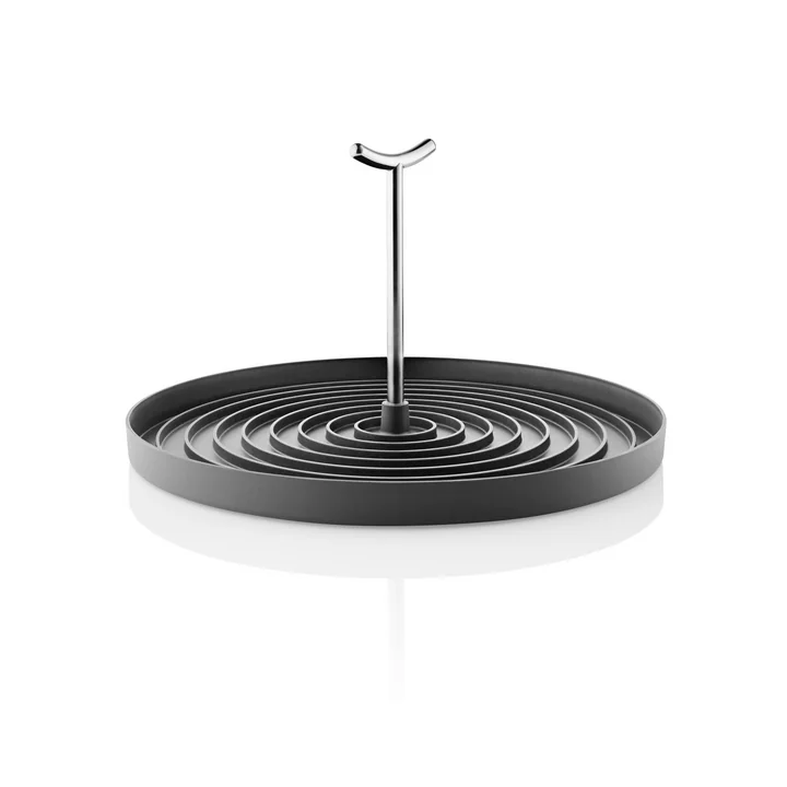 Égouttoir pliable, acier inoxydable / noir par Eva Solo