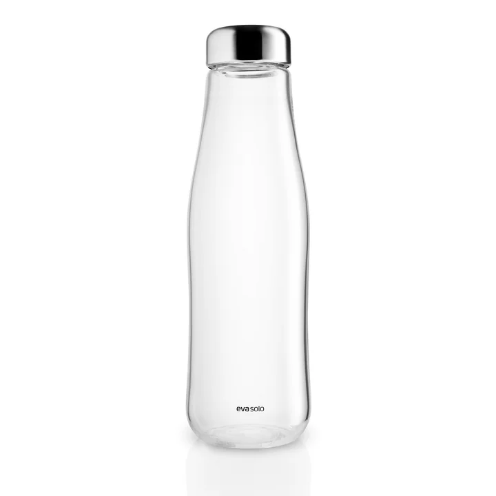 Carafe en verre avec bouchon 1,3 l, acier inoxydable / transparent par Eva Solo