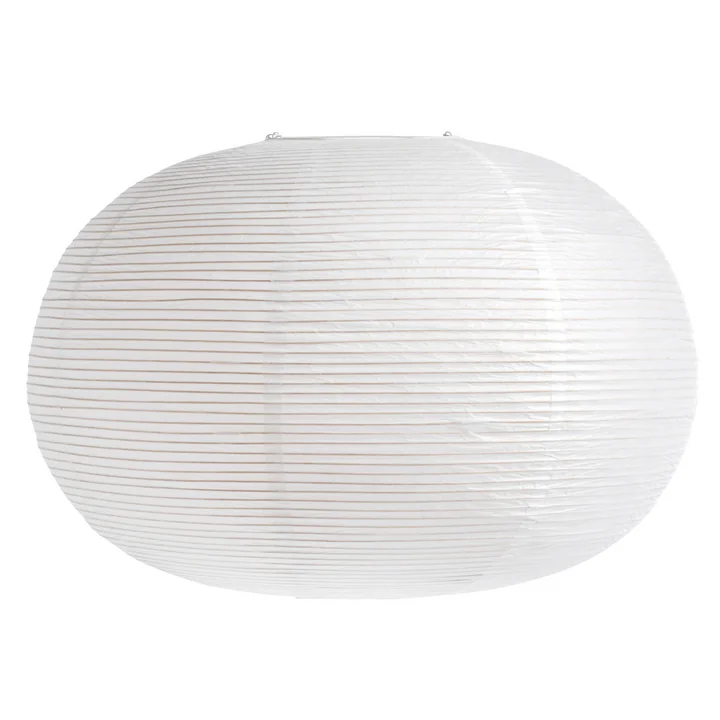 Le Rice Paper Shade de HAY , H 48 x Ø 70 cm, Ellipse, blanc