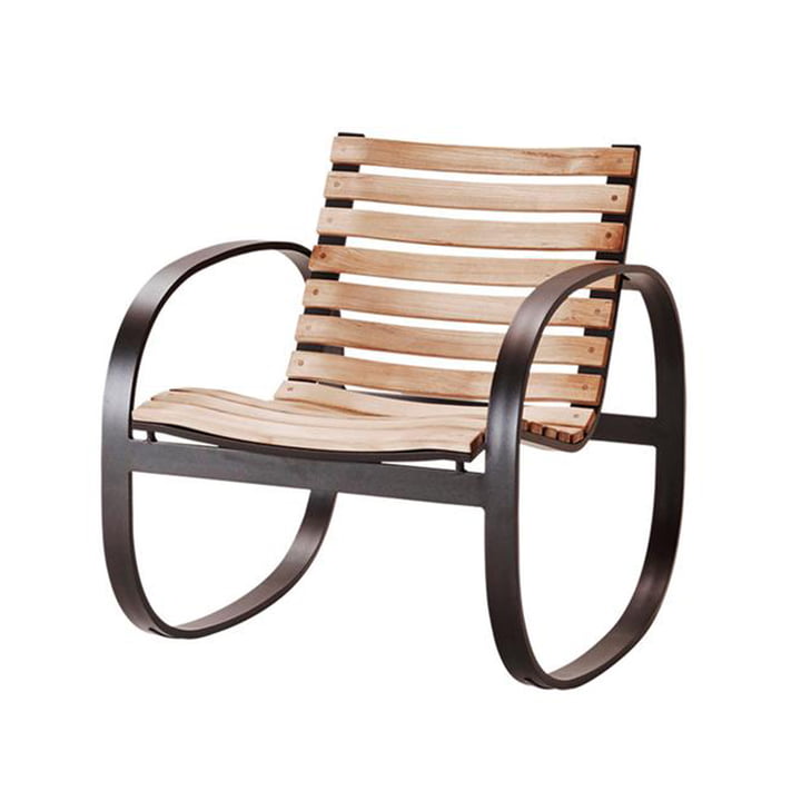 Le rocking chair Parc Outdoor de Cane-line , gris lave