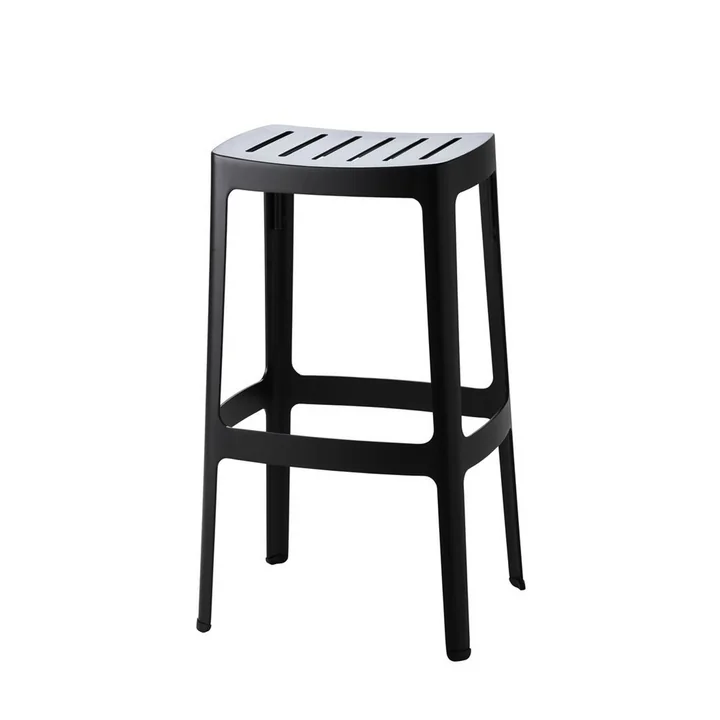 Le tabouret de bar Cut de Cane-line , haut, noir