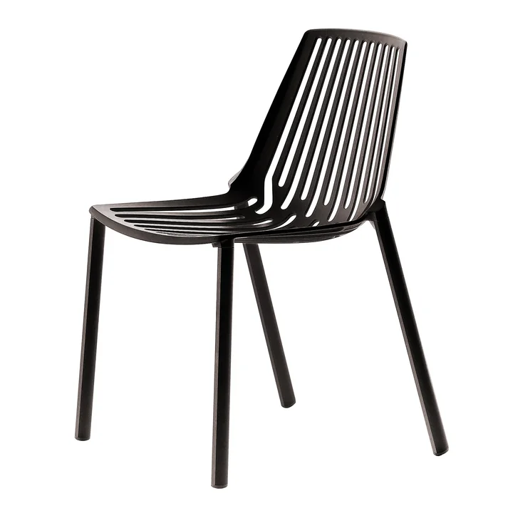 Fast - Rion Chaise empilable, noire
