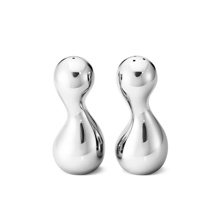 Cobra Salière et poivrière de Georg Jensen en acier inoxydable (jeu de 2)