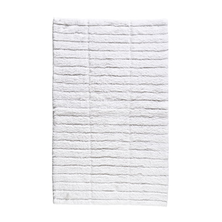 Le tapis de salle de bain Soft Tiles de Zone Denmark , 50 x 80 cm, blanc