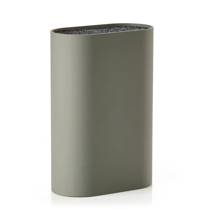 Le bloc à couteaux Singles de Zone Denmark , L 17 x W 9 cm, mud