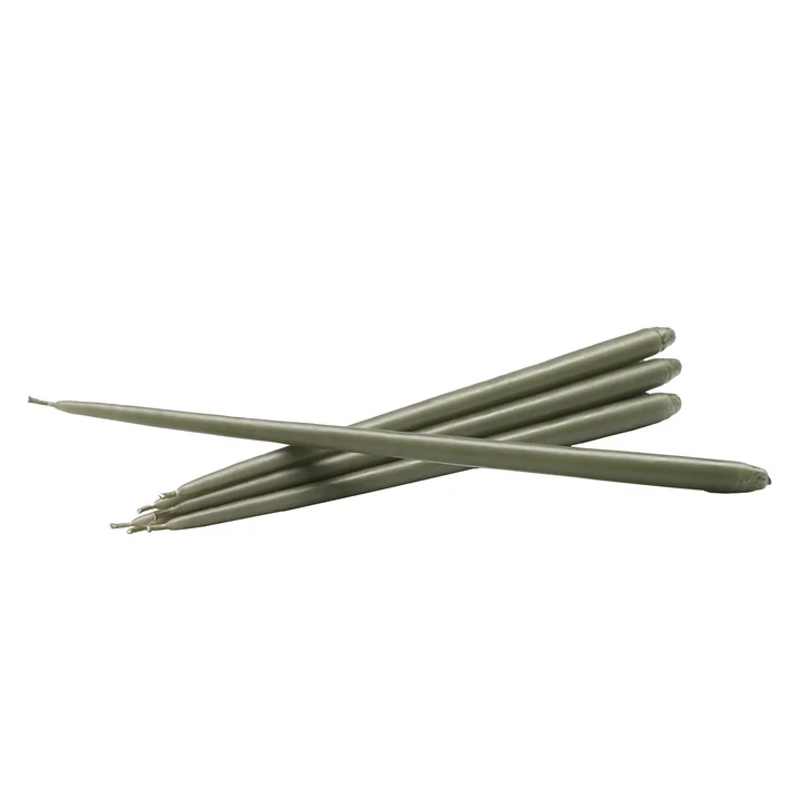 Bougies by Ester & Erik (set de 6) de Stoff Nagel in dusty green