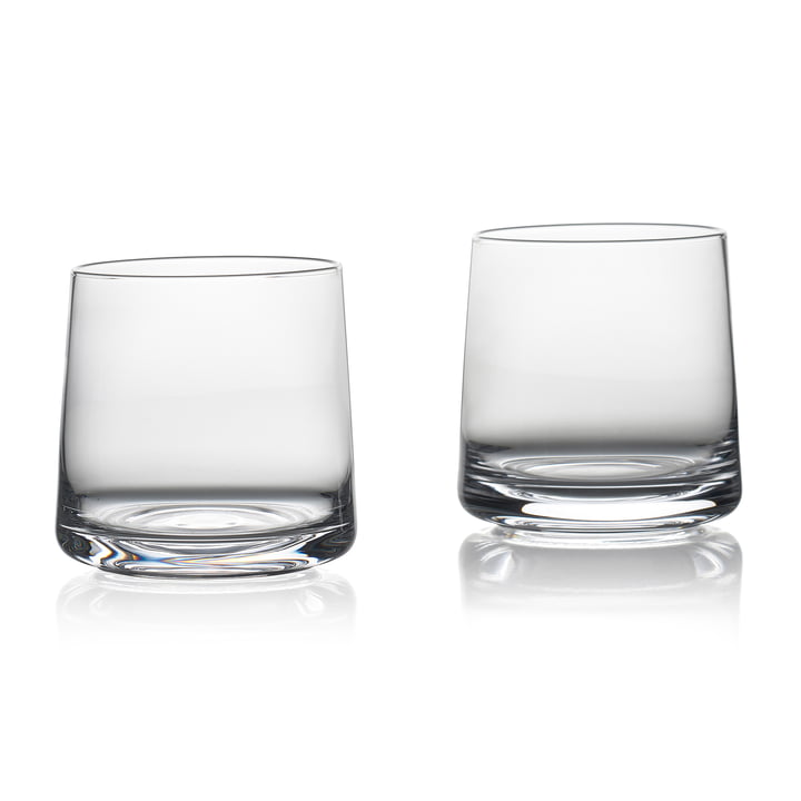 Les verres à boire Rocks de Zone Denmark , H 9 cm, transparent (jeu de 2)