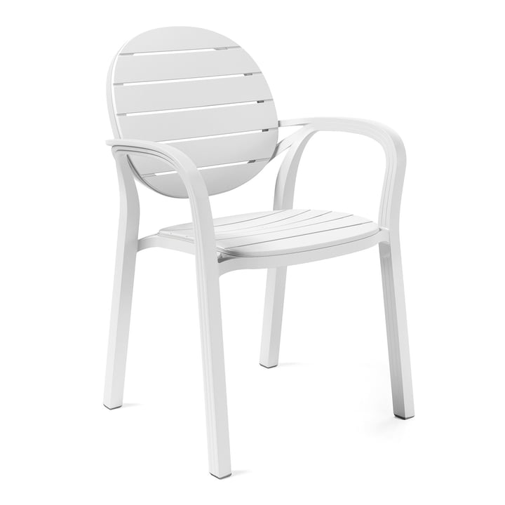 Le fauteuil Palma de Nardi , bianco / bianco