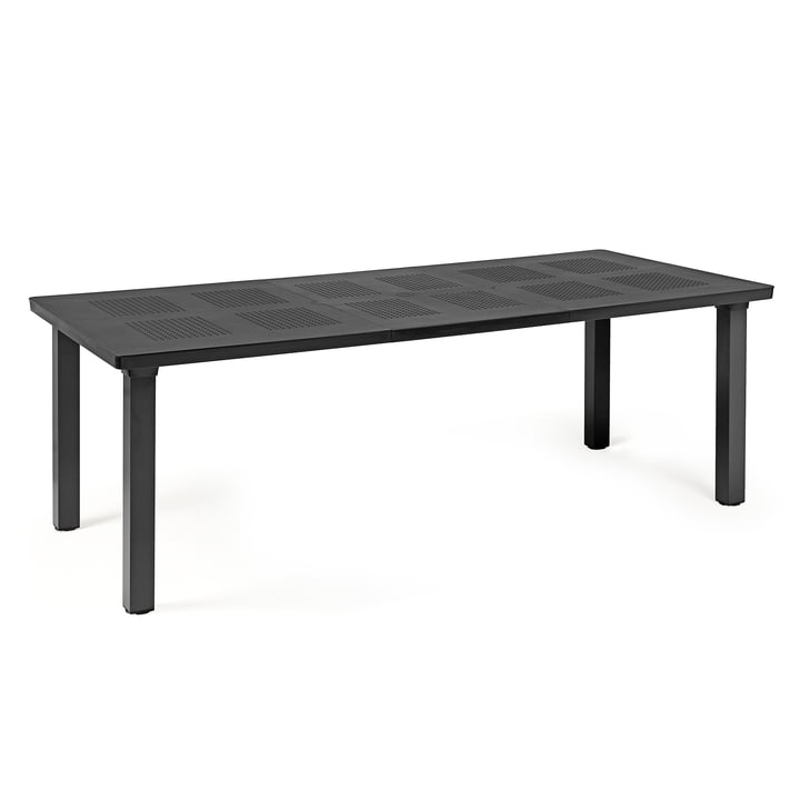 La table à rallonge Levante de Nardi , 160 / 220 cm, anthracite