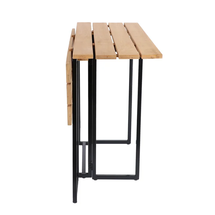 La table pliante Time de Jan Kurtz à demi pliée en