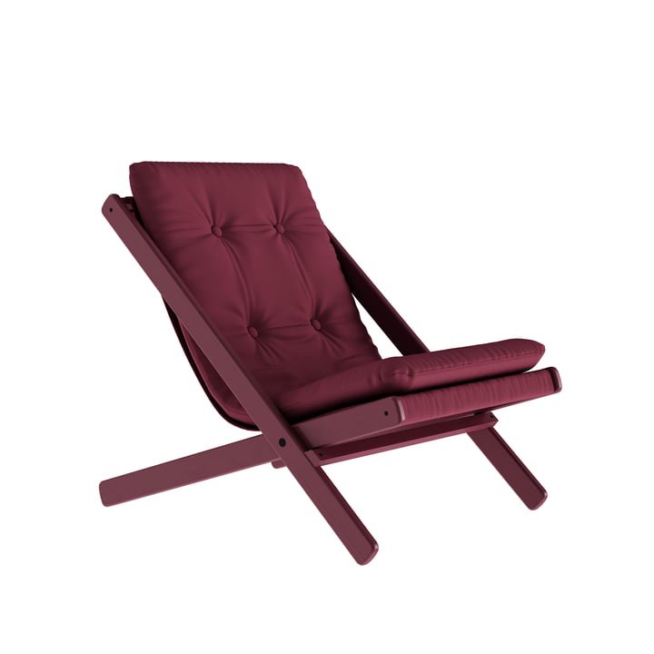 La chaise pliante Boogie Staycation de Karup Design , siesta red / bordeaux