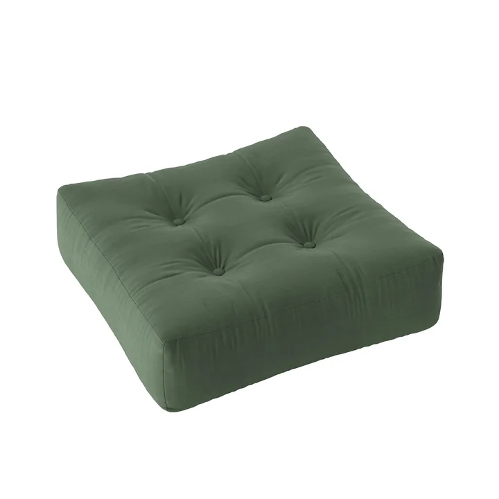 More Pouf, 70 x 70 cm, vert olive (756) de Karup Design