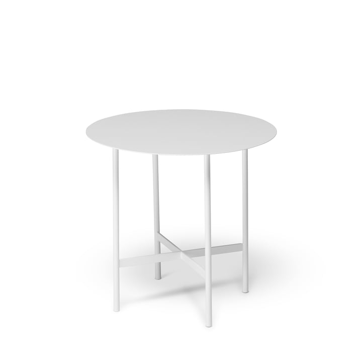 BETA Table d'appoint Ø 44 cm de Müller Möbelfabrikation en blanc signal