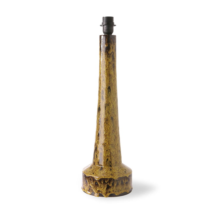 Le pied de lampe de table Retro de HKliving , H 62 cm, moutarde