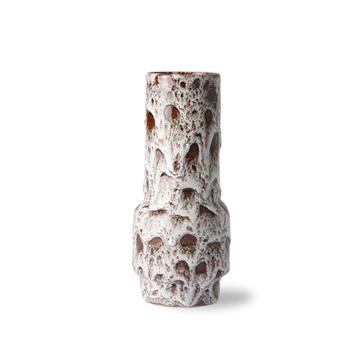 Le vase en céramique Retro de HKliving , blanc lave