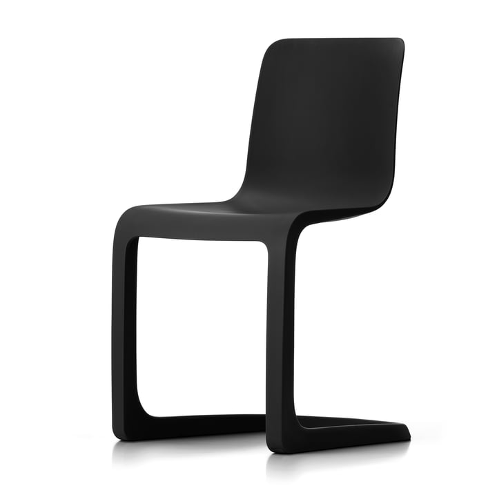 La chaise tout plastique EVO-C de Vitra , gris graphite