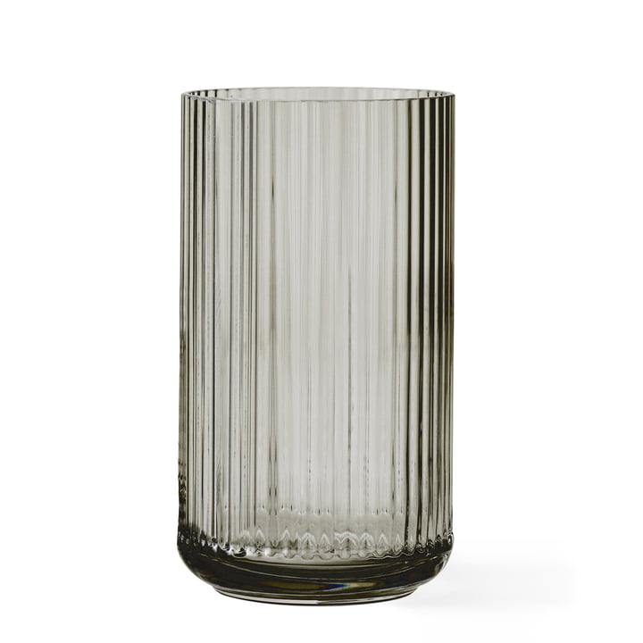 Vase en verre H 31 cm de Lyngby Porcelæn in smoke