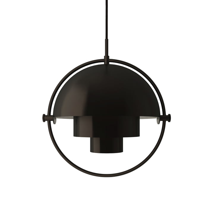 Multi-Lite Lampe suspendue S Ø 22,5 cm par Gubi en laiton / noir