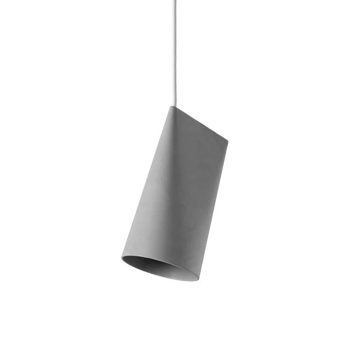 Moebe - Ceramic Lampe suspendue, narrow, gris clair