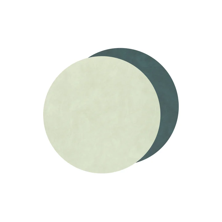 Dessous de verre Circle Double de Lind DNA en Nupo vert foncé / vert olive