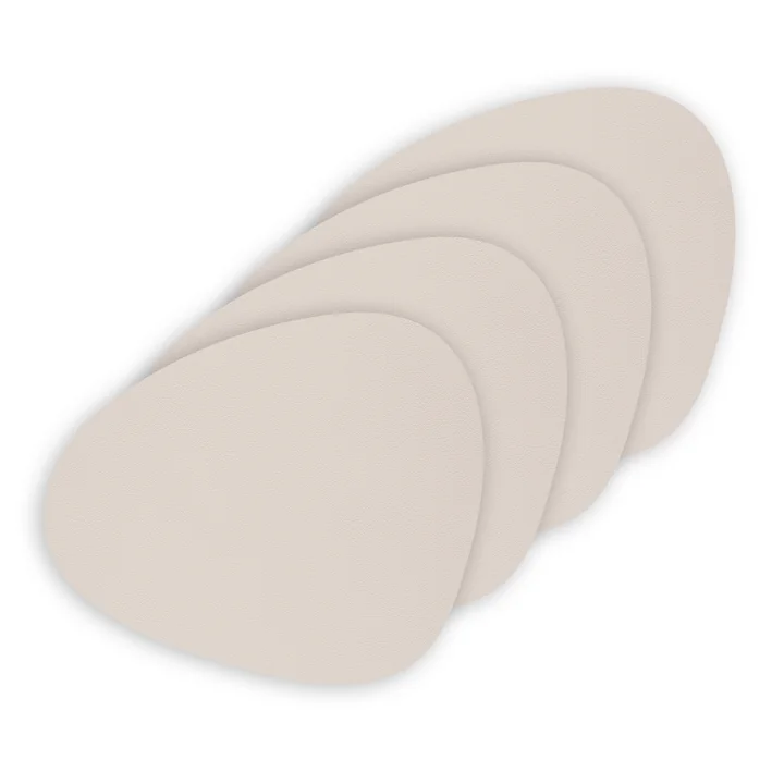 Glasuntersetzer Curve de Lind DNA in Nupo soft nude (set de 4)