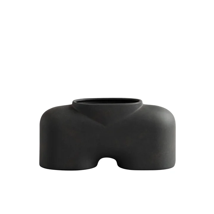 Cobra Vase Fat Medio de 101 Copenhagen dans la couleur café