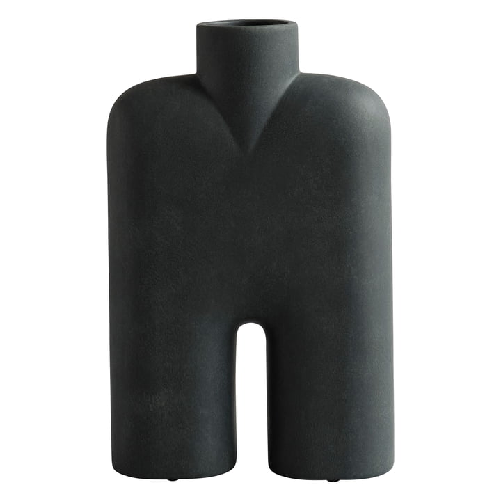 Cobra Vase Tall Hexa de 101 Copenhagen en noir