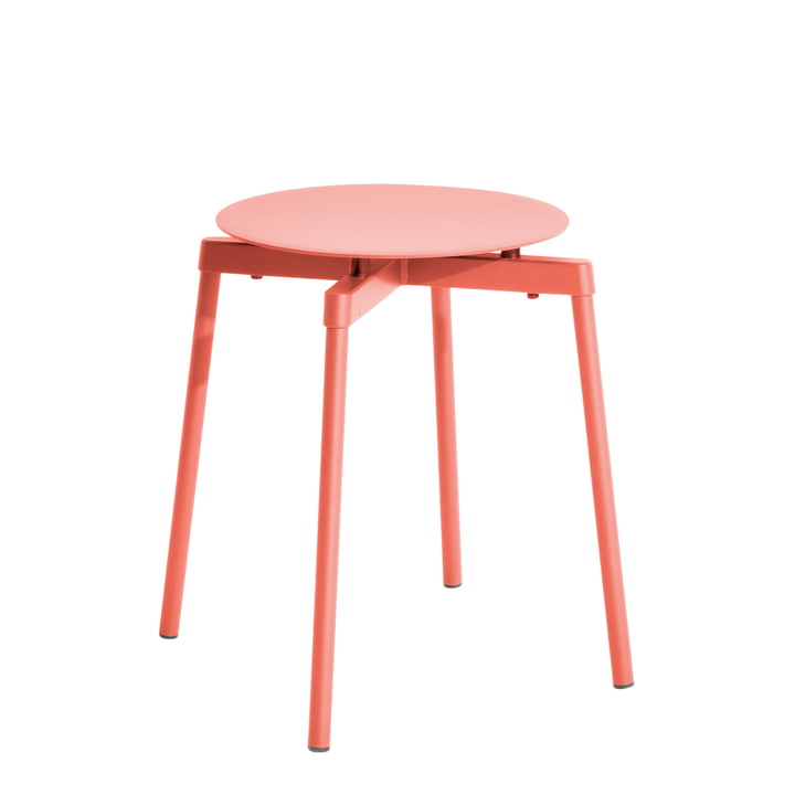 Fromme Tabouret Outdoor de Petite Friture en corail