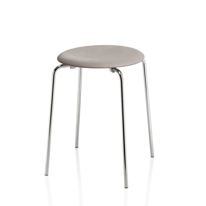 Le Dot Tabouret de Fritz Hansen , lava grey / chrome