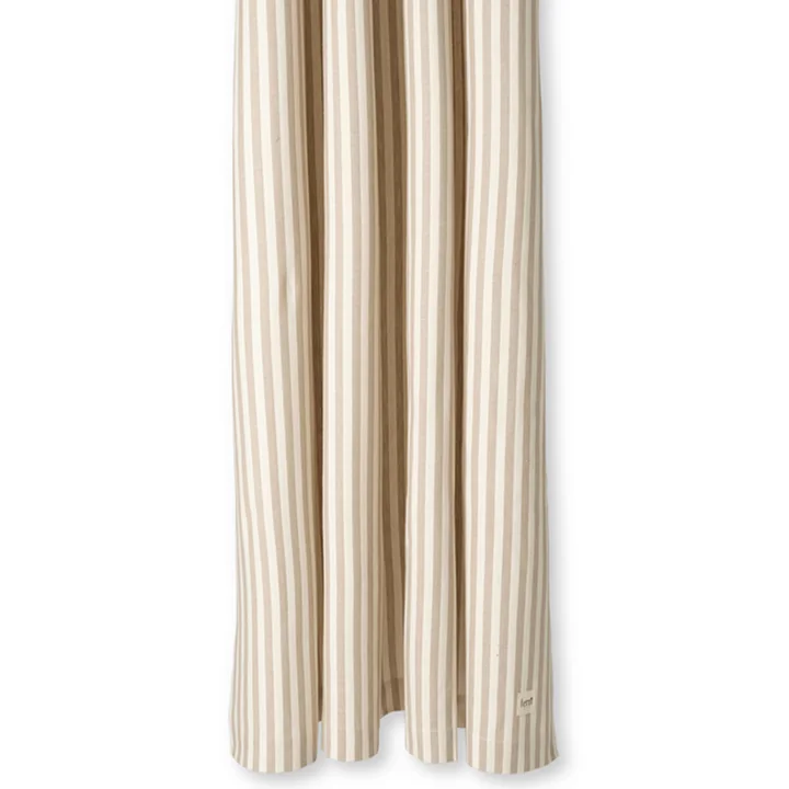 Chambray Rideau de douche de Ferm Living dans sable / blanc cassé