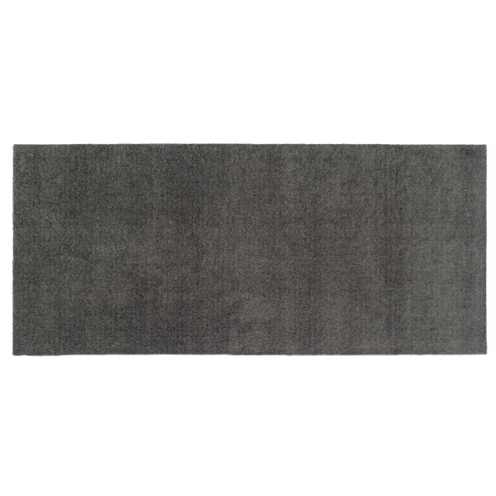 Unicolor Paillasson 67 x 150 cm de tica copenhagen en gris acier