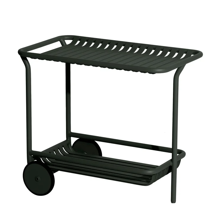 Le Week-End Trolley Outdoor de Petite Friture , vert verre