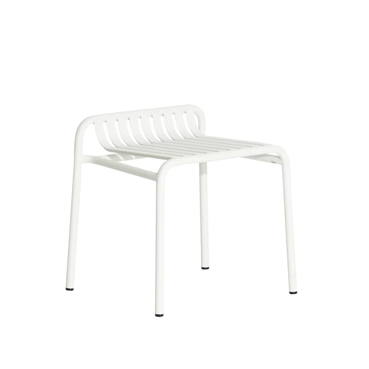 Le tabouret Week-End Outdoor de Petite Friture , blanc