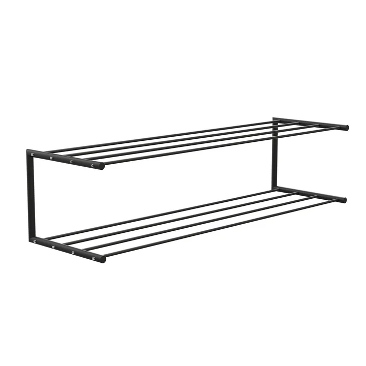 L'étagère à chaussures 2 de Nova de Frost , 100 cm, noir