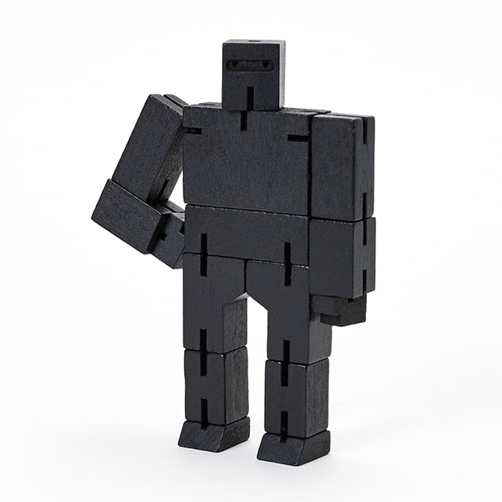 Cubebot de Areaware en micro, noir