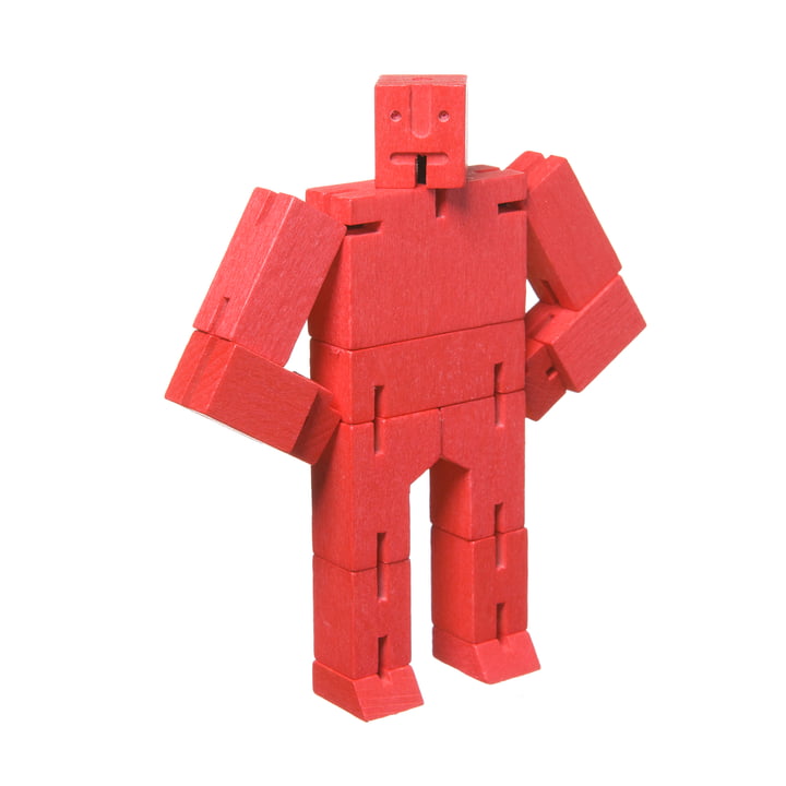 Cubebot de Areaware en micro, rouge