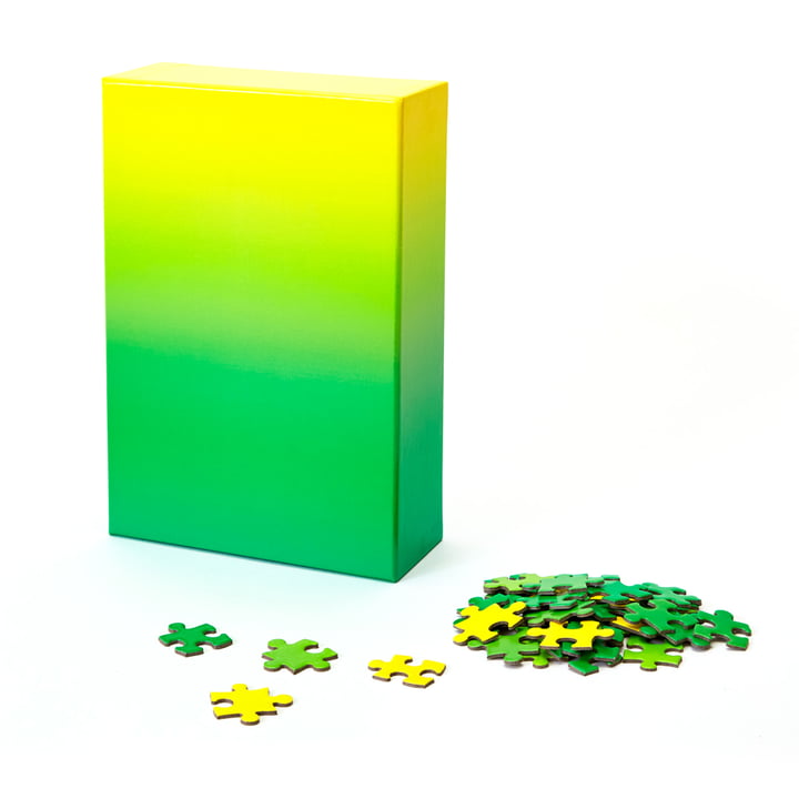Gradient Puzzle de Areaware en vert / jaune