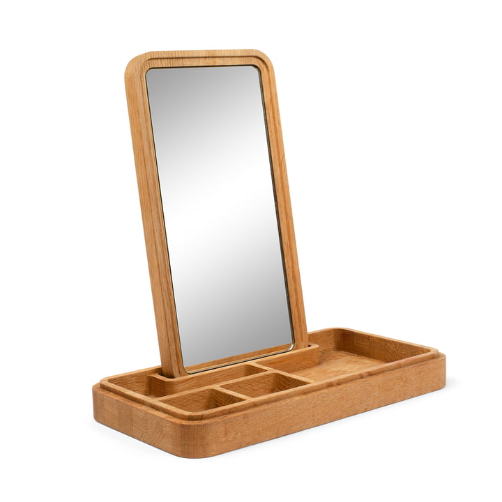 Mirror Box Rangement pour bijoux avec miroir de Spring Copenhagen en chêne nature