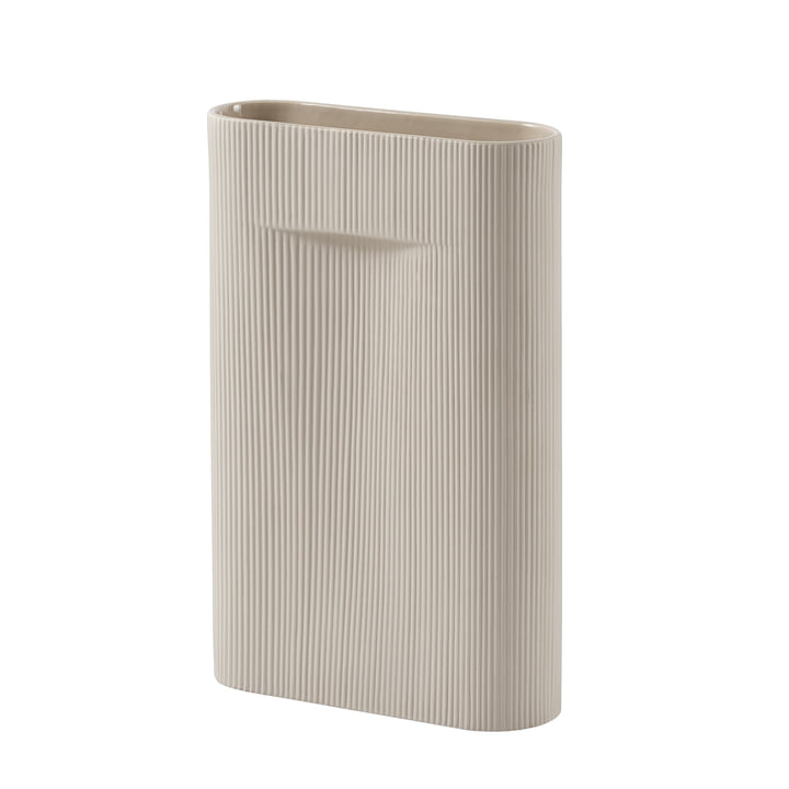 Ridge Vase H 48,5 cm de Muuto en beige