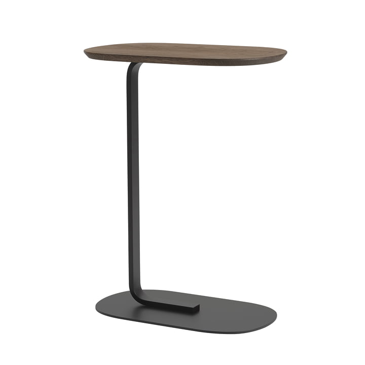 Relate Side Table H 73,5 cm de Muuto en chêne fumé / noir