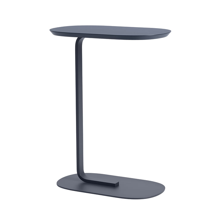 Relate Side Table H 73,5 cm de Muuto en bleu-gris