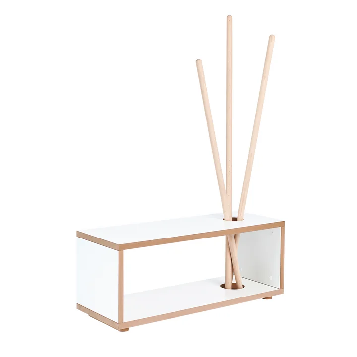 ordnung Armoire et banc pour enfants de Tojo en blanc / hêtre