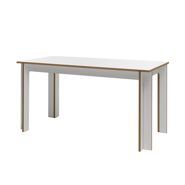 Table 150 x 75 cm de Tojo en blanc