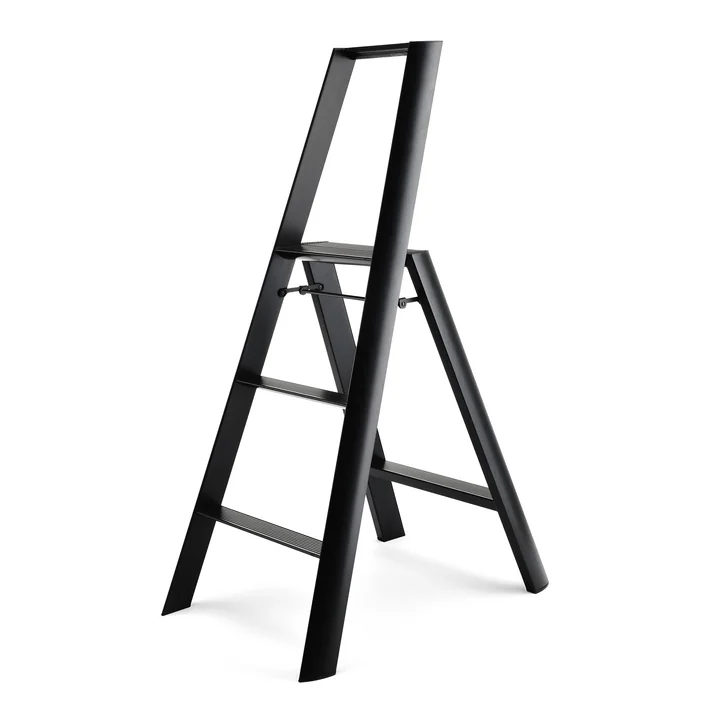 Le Lucano 3 Step Escabeau de tabouret de Metaphys , noir