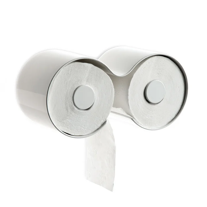 Le porte-rouleau WC Kali de Authentics , blanc