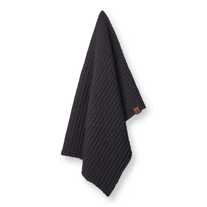 La serviette à structure gaufrée de Humdakin, 55 x 80 cm, coal