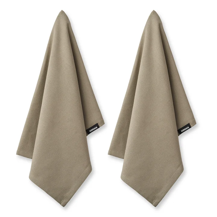 Le torchon en coton bio de Humdakin, 45 x 70 cm, oak (lot de 2)