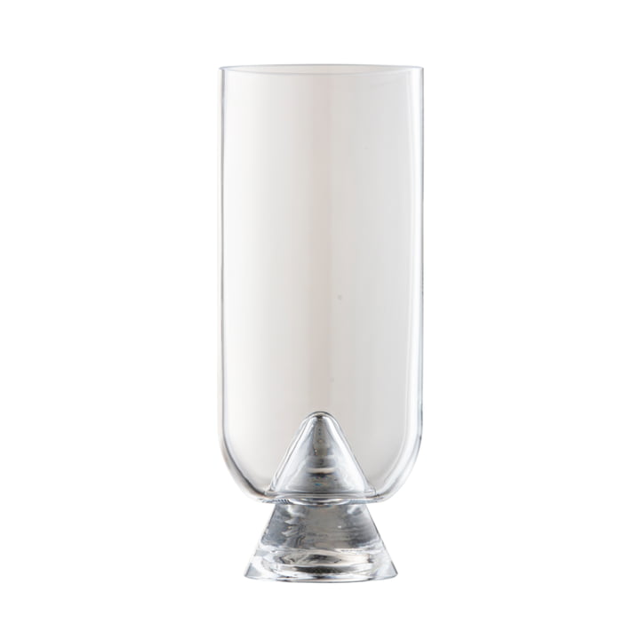 Le vase Glacies de AYTM , Ø 10,6 x H 23,5 cm, transparent
