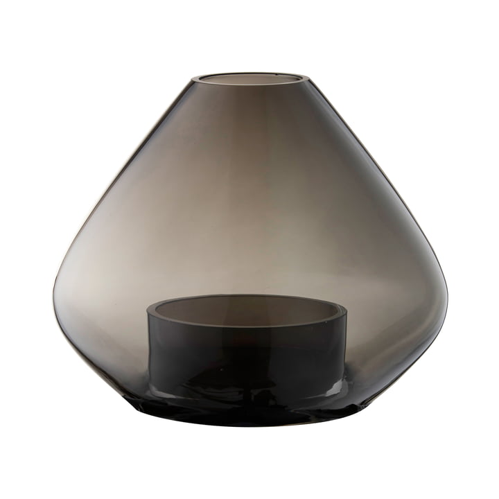 La lampe et le vase Uno Wind de AYTM , Ø 25,9 x H 21 cm, noir