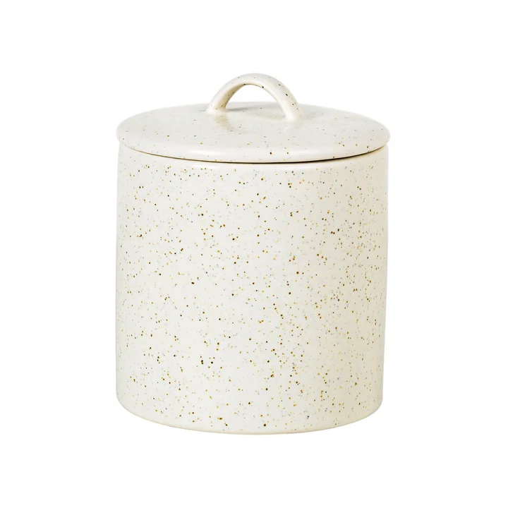 Nordic Vanilla Bol avec couvercle, Ø 12 x H 12 cm de Broste Copenhagen